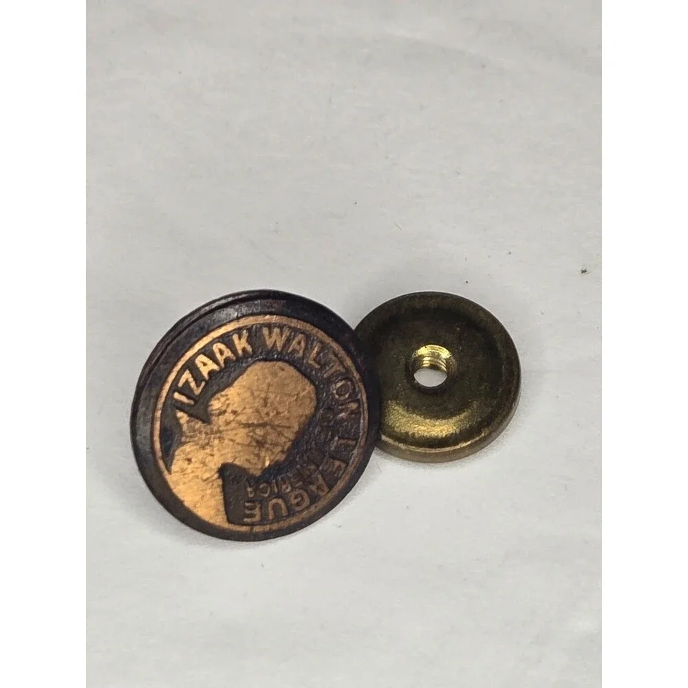 Vintage Lapel Pin Screwback Slightly Bent Izaak Waltob League of America
